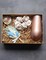 Mini Dried Flower Bouquet Set (6 pcs), Small Blue Bouquet, Boho Wedding Dinner Plate Decoration, Home Wall Decoration, Bridesmaid Flower Girl Proposal Gift Box, Card Decoration. (Blue)
